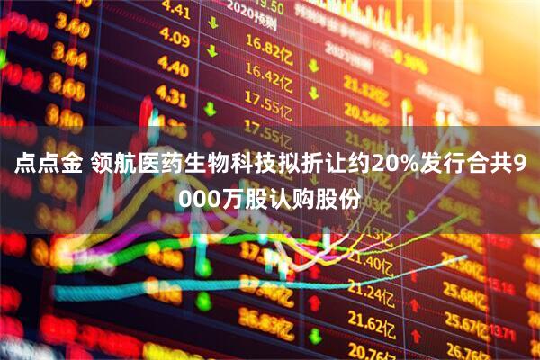 点点金 领航医药生物科技拟折让约20%发行合共9000万股认购股份